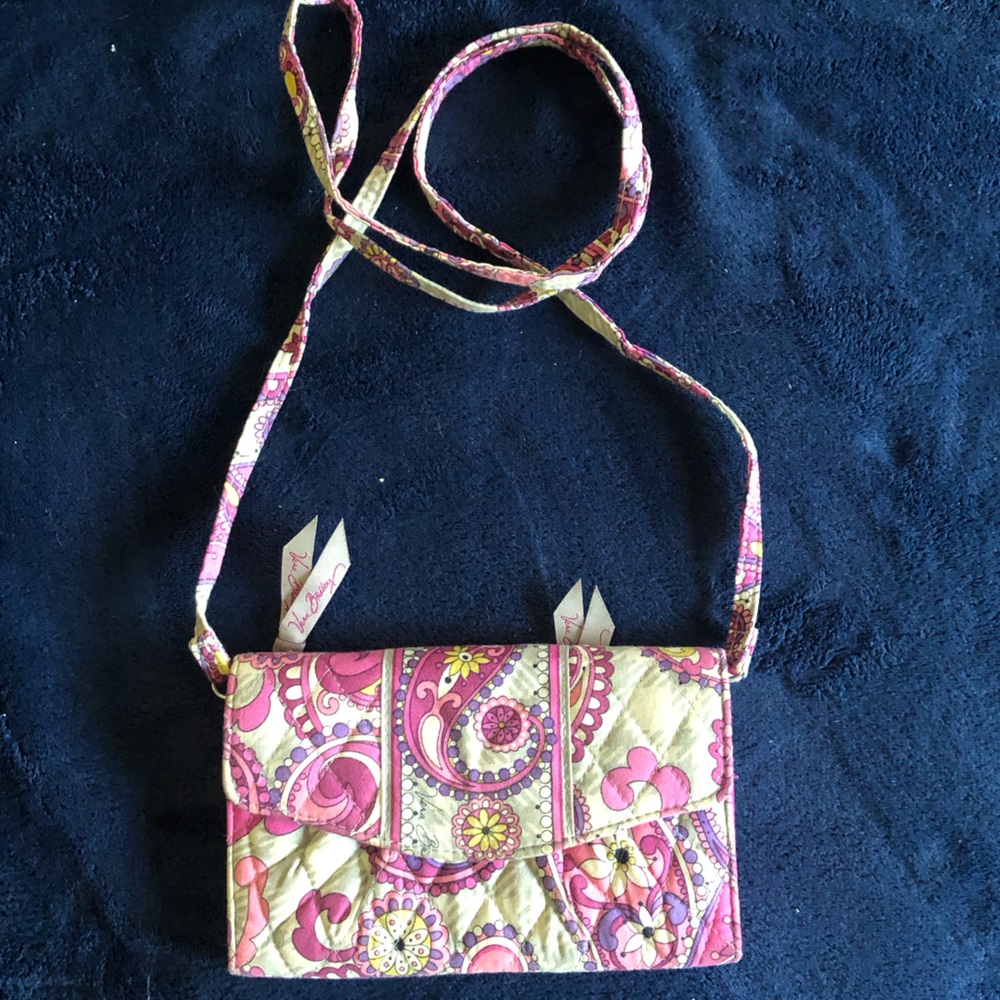 Vera Bradley Plaid Paisley Clutch